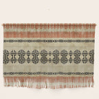 Orange Linen Mud Cloth Wall Hanging Gallery Image 1
