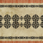 Orange Linen Mud Cloth Coffee Mug Gallery Image 2