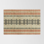 Orange Linen Mud Cloth Rug Gallery Image 2