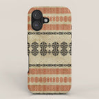 Orange Linen Mud Cloth iPhone Case Gallery Image 1