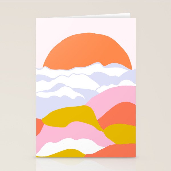 above the clouds Stationery Card Gallery Image 1