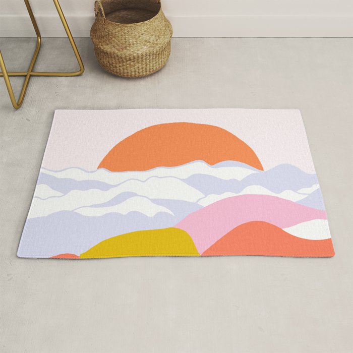 above the clouds Rug Gallery Image 1