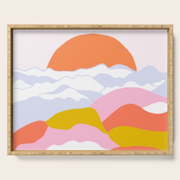 above the clouds Serving Tray Gallery Image 1