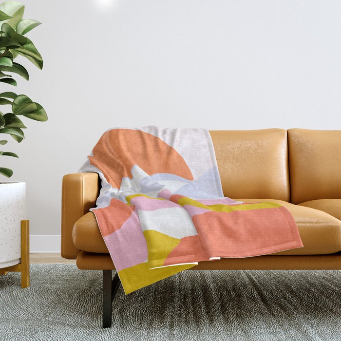 above the clouds Throw Blanket Gallery Image 1