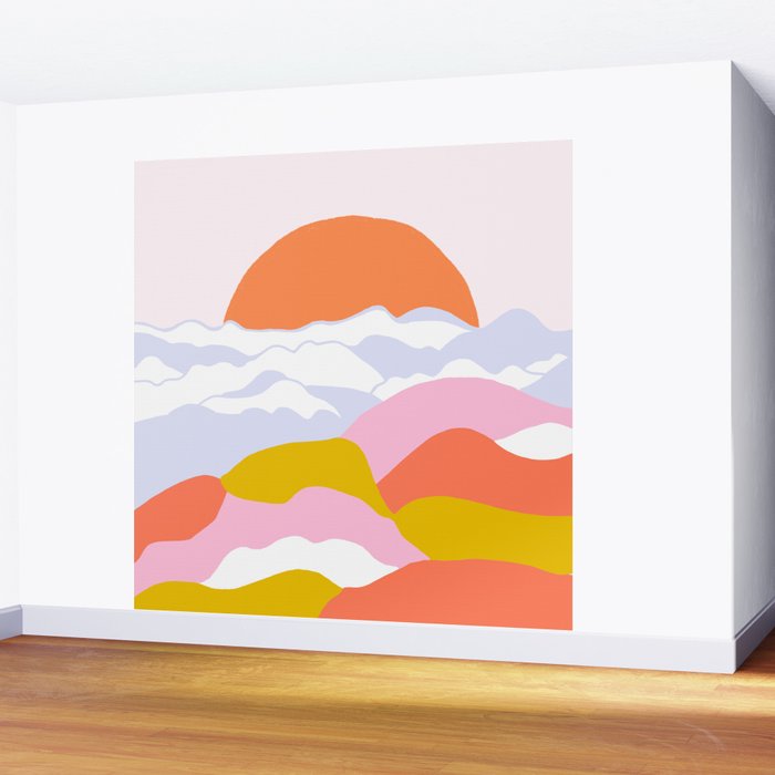 above the clouds Wall Mural Gallery Image 2
