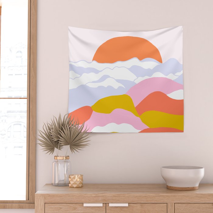 above the clouds Wall Tapestry Gallery Image 2