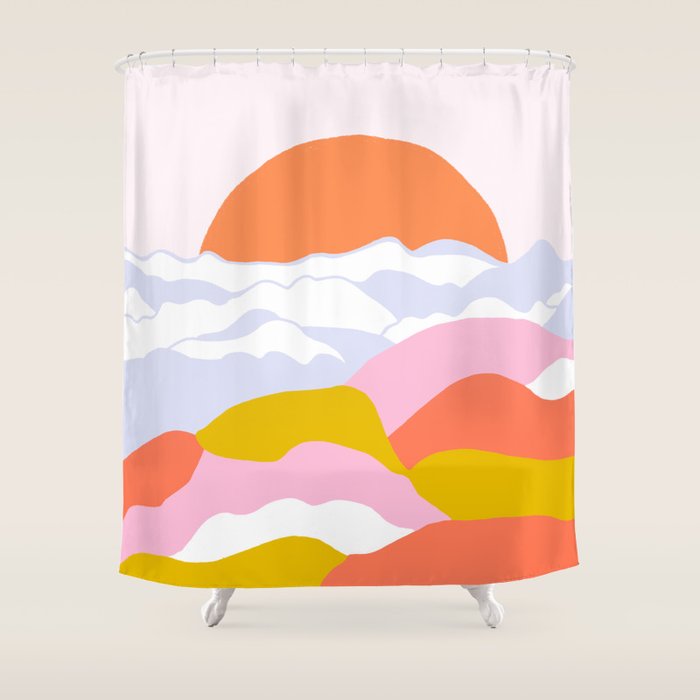 above the clouds Shower Curtain Gallery Image 1