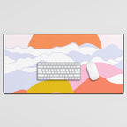 above the clouds Desk Mat Gallery Image 1