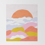above the clouds Throw Blanket Gallery Image 2