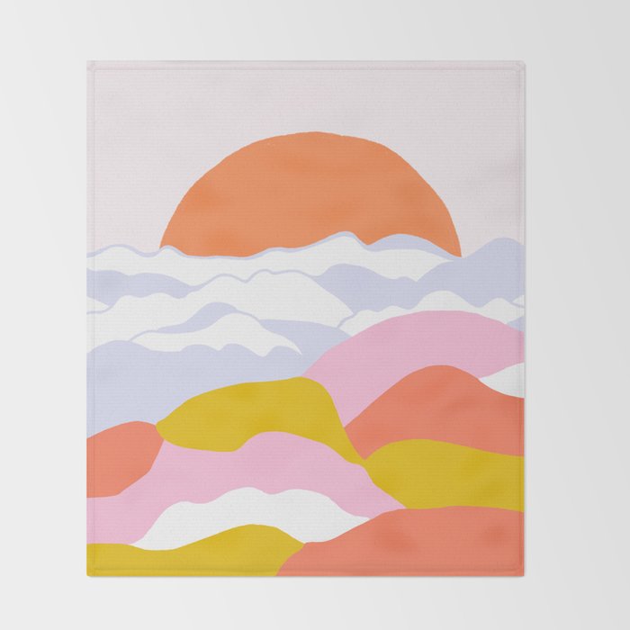 above the clouds Throw Blanket Gallery Image 2