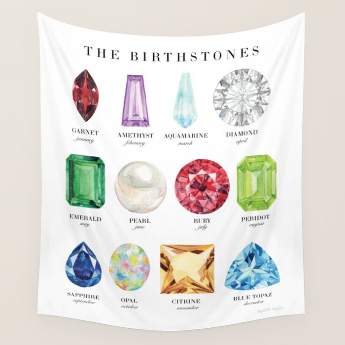 The Birthstones Wall Tapestry Gallery Image 1