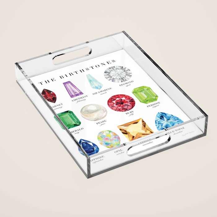 The Birthstones Acrylic Tray Gallery Image 1