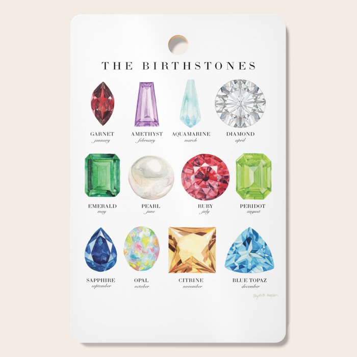 The Birthstones Cutting Board Gallery Image 1