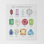 The Birthstones Throw Blanket Gallery Image 2