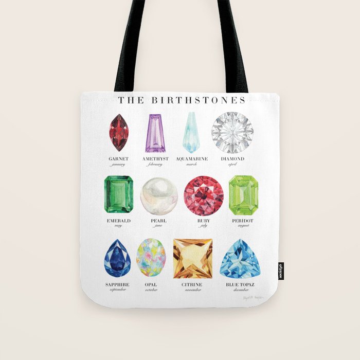 The Birthstones Tote Bag Gallery Image 1