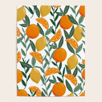 Citrus Fruit Pattern Lemons Oranges Botanical Design Poster Gallery Image 4
