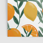 Citrus Fruit Pattern Lemons Oranges Botanical Design Poster Gallery Image 3