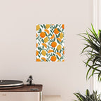 Citrus Fruit Pattern Lemons Oranges Botanical Design Poster Gallery Image 2