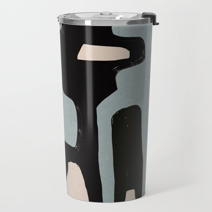 Modern Abstract Minimal Shapes 114 Travel Mug Gallery Image 2
