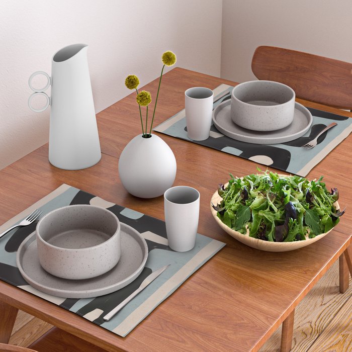Modern Abstract Minimal Shapes 114 Placemat Gallery Image 2