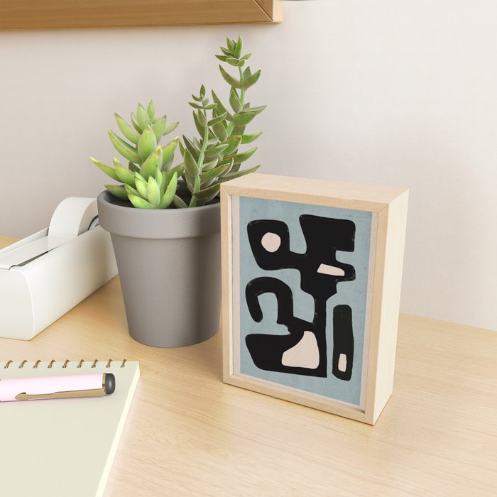 Modern Abstract Minimal Shapes 114 Mini Art Print Gallery Image 2