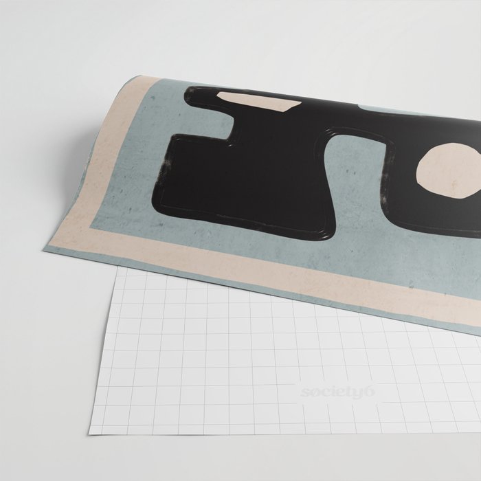 Modern Abstract Minimal Shapes 114 Wrapping Paper Gallery Image 2