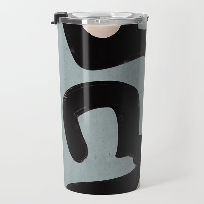 Modern Abstract Minimal Shapes 114 Travel Mug Gallery Image 3