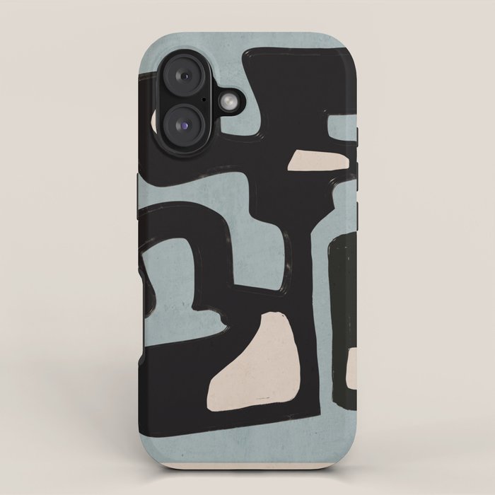 Modern Abstract Minimal Shapes 114 iPhone Case Gallery Image 1