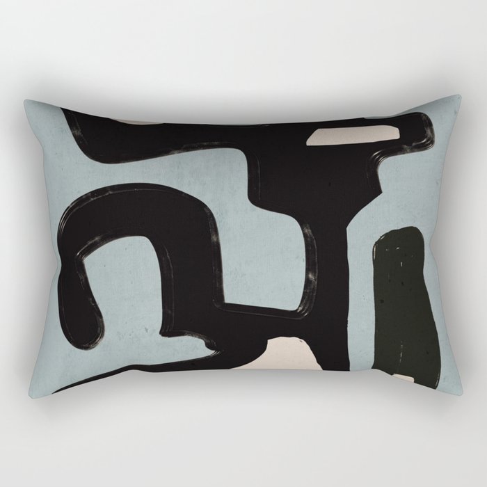 Modern Abstract Minimal Shapes 114 Rectangular Pillow Gallery Image 1