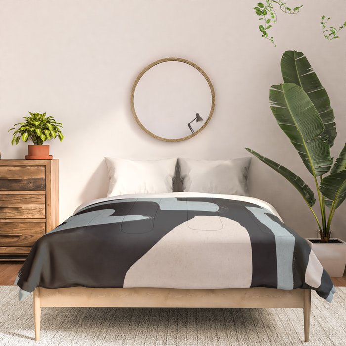 Modern Abstract Minimal Shapes 114 Comforter Gallery Image 3