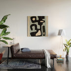 Modern Abstract Minimal Shapes 114 Wood Wall Art Gallery Image 2