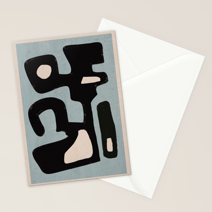 Modern Abstract Minimal Shapes 114 Stationery Card Gallery Image 2