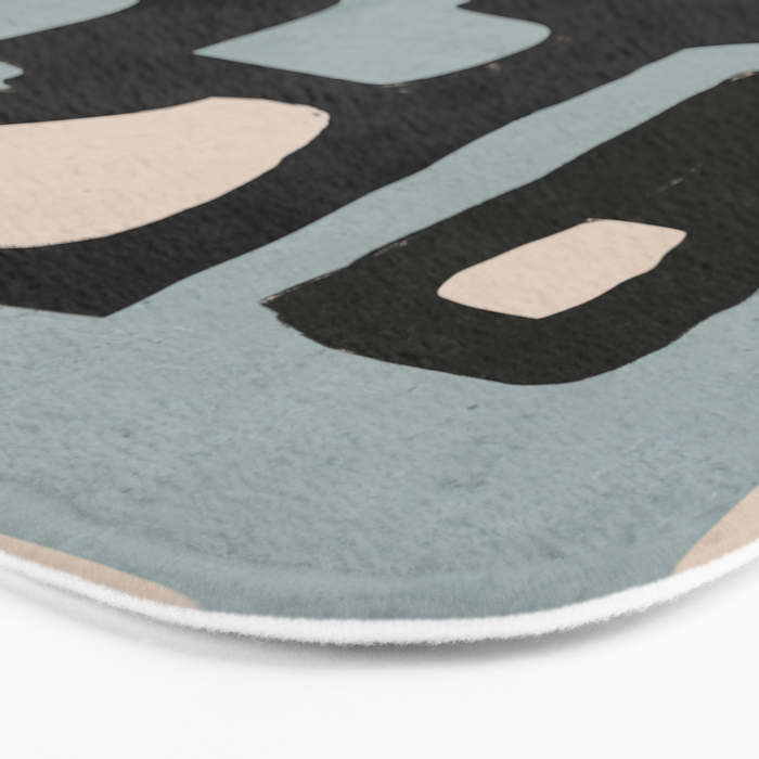 Modern Abstract Minimal Shapes 114 Bath Mat Gallery Image 3