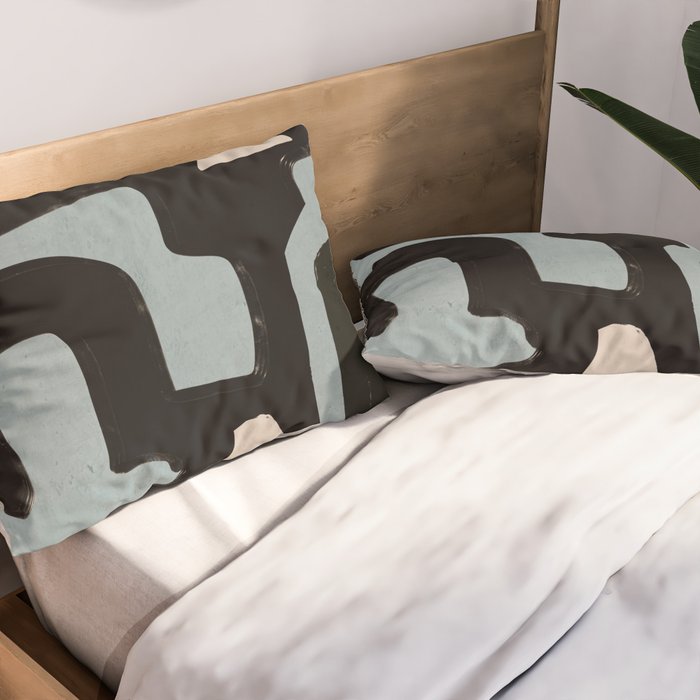 Modern Abstract Minimal Shapes 114 Pillow Sham Gallery Image 2