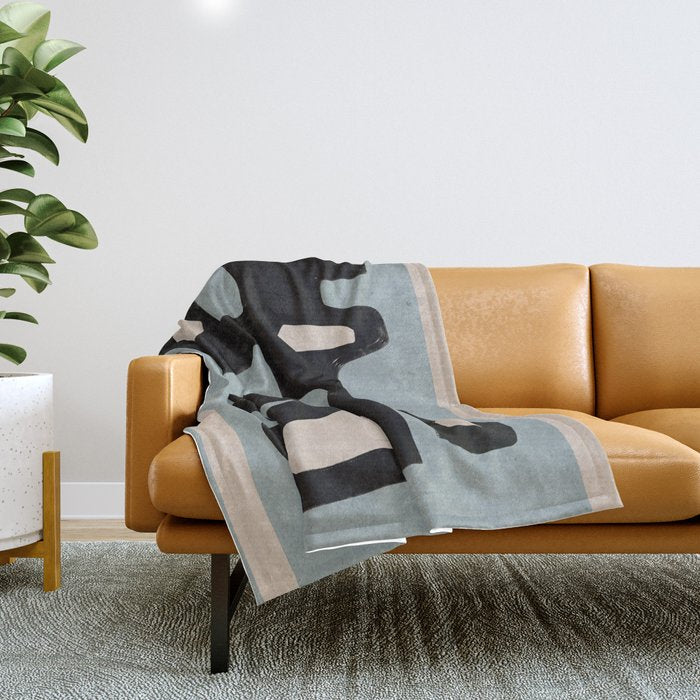 Modern Abstract Minimal Shapes 114 Throw Blanket Gallery Image 1