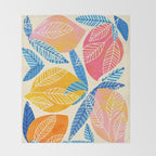 Pop Mangoes Tropical Fruit Series Throw Blanket Gallery Image 2