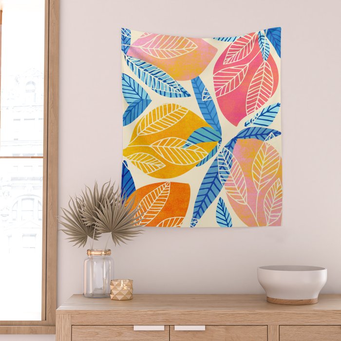 Pop Mangoes Tropical Fruit Series Wall Tapestry Gallery Image 2