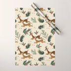 winter deer // repeat pattern Wrapping Paper Gallery Image 1