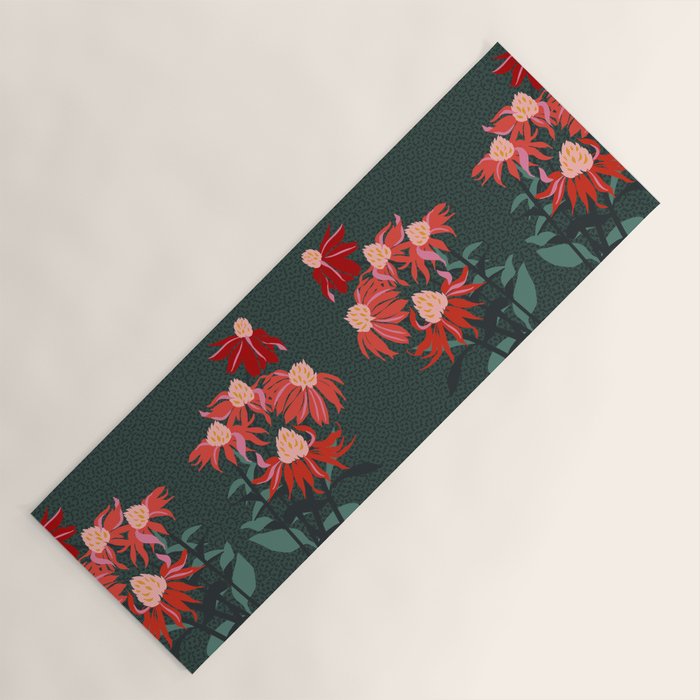 Girl's eye: autumn flower  Yoga Mat Gallery Image 1