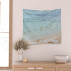 summer beach cxlii - spain Wall Tapestry Gallery Image 2