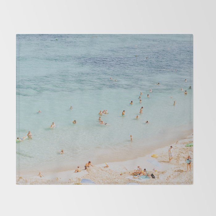 summer beach cxlii - spain Throw Blanket Gallery Image 2