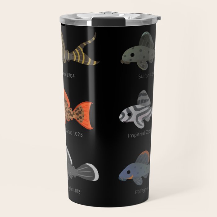 Pleco! - white Travel Mug Gallery Image 1