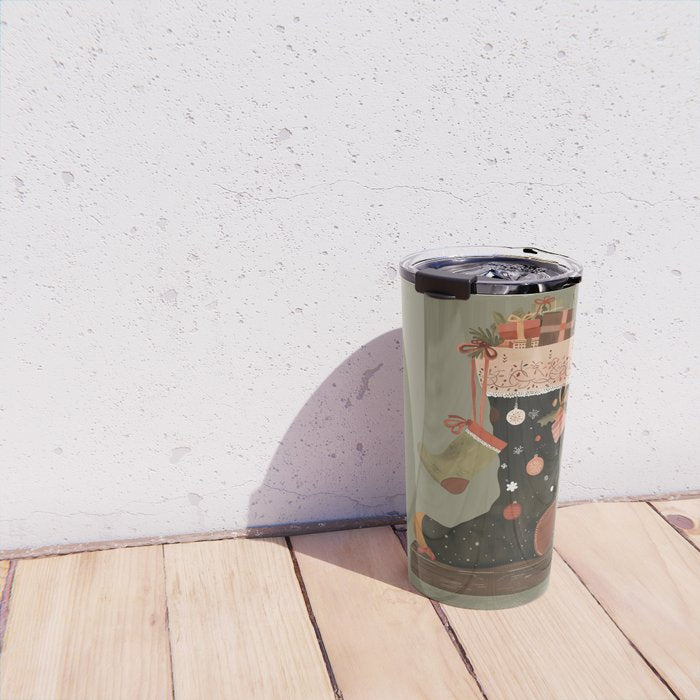 Joyful Stockings II Travel Mug Gallery Image 4