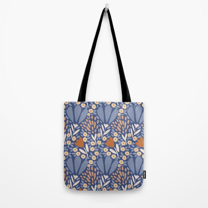Winter Flower Field - Muted Colors Tote Bag Gallery Image 2