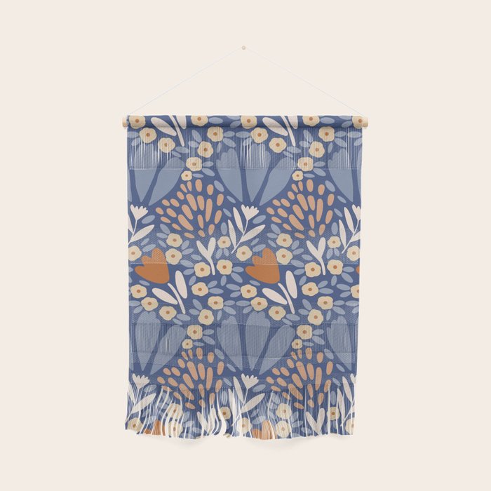 Winter Flower Field - Muted Colors Wall Hanging Gallery Image 1