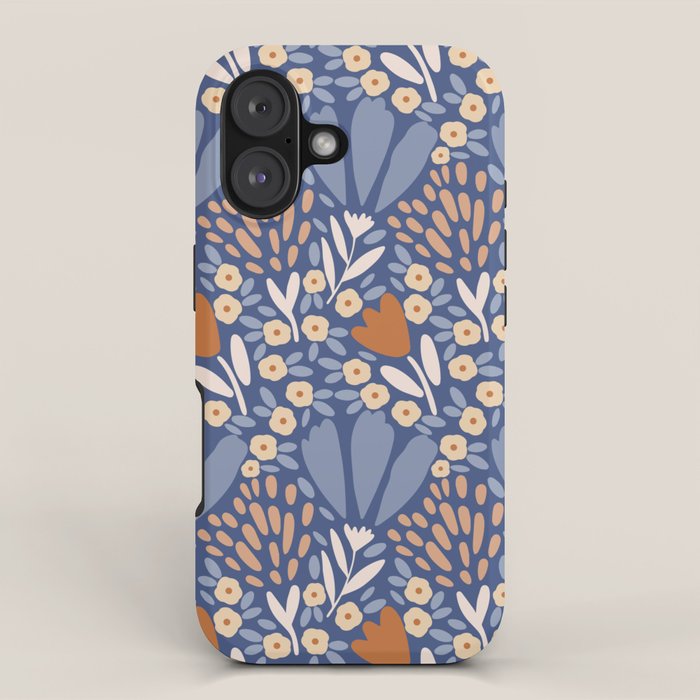 Winter Flower Field - Muted Colors iPhone Case Gallery Image 1
