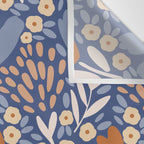 Winter Flower Field - Muted Colors Wall Tapestry Gallery Image 3