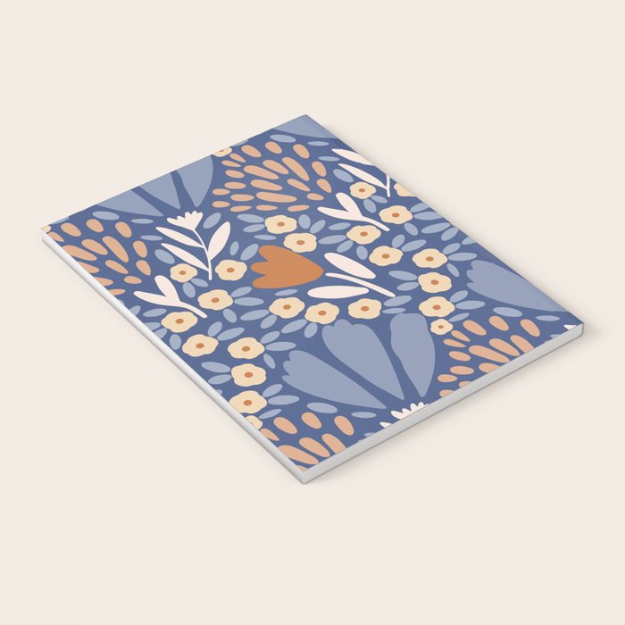 Winter Flower Field - Muted Colors Notebook Gallery Image 3