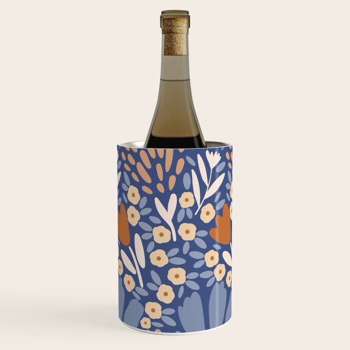 Winter Flower Field - Muted Colors Wine Chiller Gallery Image 3