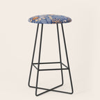 Winter Flower Field - Muted Colors Stool Gallery Image 1